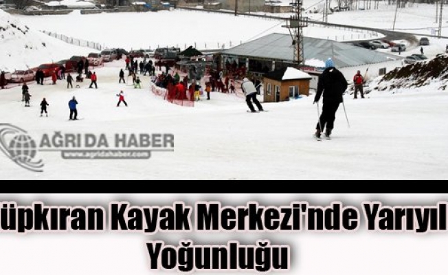 Ağrı Küpkıran Kayak Merkezinde Yarıyıl Yoğunluğu