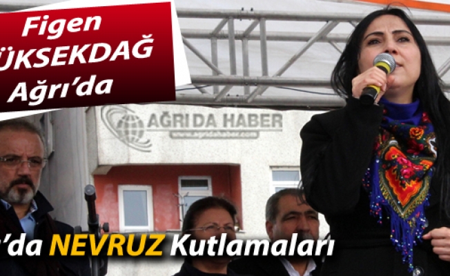 Ağrı ve Patnosta Nevruz Kutlamalarına Figen Yüksekdağda Katıldı