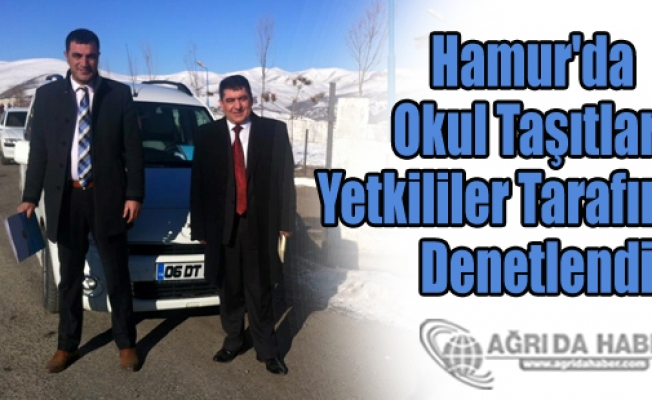 Hamurda Okul Taşıtları Yetkililer Tarafından Denetlendi