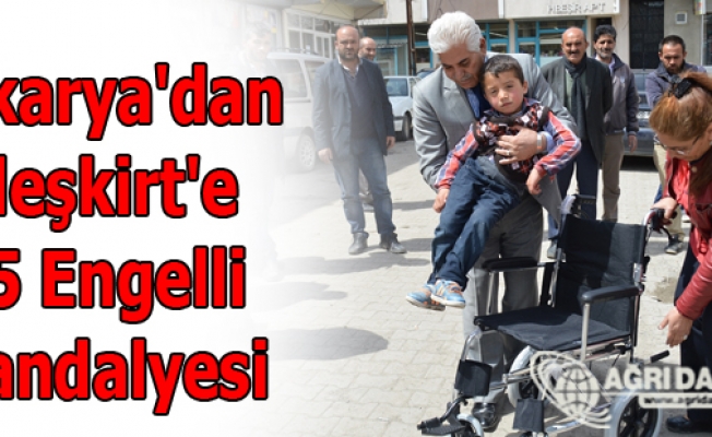 Sakaryadan Eleşkirte 35 Engelli Sandalyesi