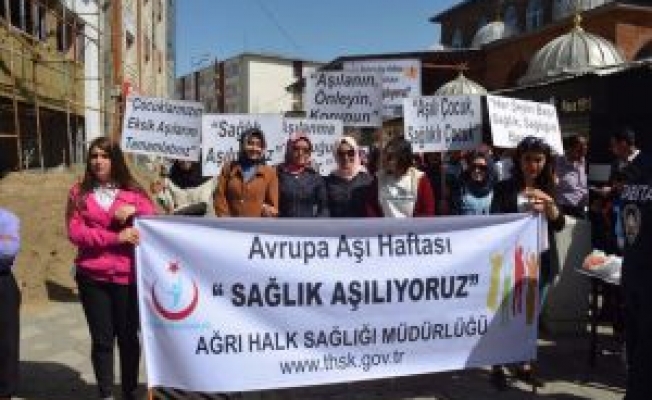 Ağrıda 11. Avrupa Aşı Haftası Kutlandı
