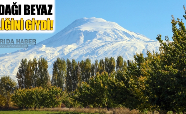 Ağrı Dağı Beyaza Büründü