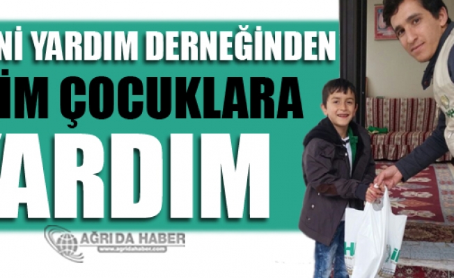 Ağrı İnsani Yardım Derneğinden Yetimlere Yardım