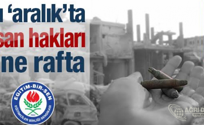 Eğitim Bir Sen Ağrı Şubesinden 10 Aralık Dünya İnsan Hakları Açıklaması