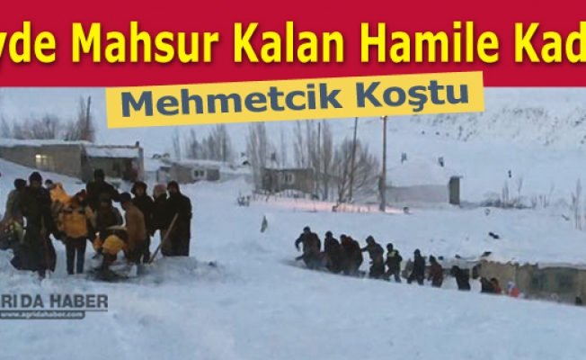 Tutakta Köyde Mahsur Kalan Hamile Kadına Mehmetcik Koştu