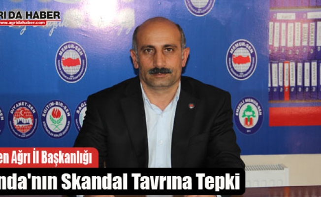 Memur-Sen Ağrı İl Başkanlığı Hollandanın skandal tavrına tepki