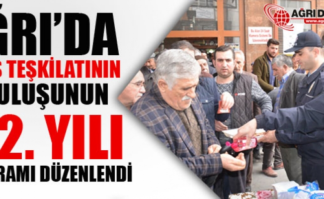 Ağrıda Polis Teşkilatının Kuruluşunun 172. yılı Programı Düzenlendi