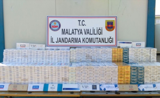 Malatyanın Kale İlçesinde 8 Bin 600 Paket Kaçak Sigara Ele Geçirildi