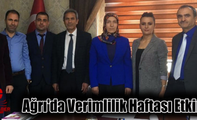 Ağrıda Verimlilik Haftasında Seminer Düzenlendi!