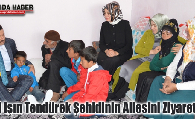 Ağrı Valisi Musa Işın Tendürek Şehidinin ailesini ziyaret etti