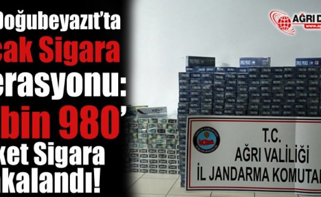 Ağrıda Kaçak Sigara Operasyonu: 19 bin 980 Paket Sigara Yakalandı