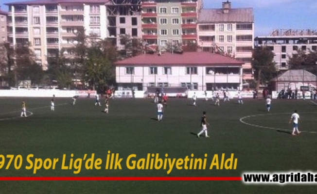 Ağrı 1970 Spor Bölgesel Amatör Liginde ilk galibiyetini aldı