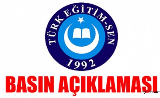 TÜRK EĞİTİM-SEN, MEB YASA TASARISINI PROTESTO EDİYOR