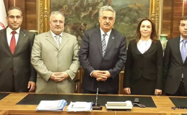 AKP DOĞUBAYAZIT BELEDİYE BAŞKAN ADAYI HİKMET ŞAHİN BAŞBAKANI ZİYARET ETTİ