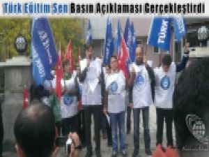 Türk Eğitim Sen Zamlarla İlgili Basın Açıklaması Yaptı