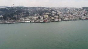 İstanbul’da beyaz örtü havadan görüntülendi