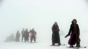 Türkiye’de ilk kayaklı defile Erciyes’te yapıldı